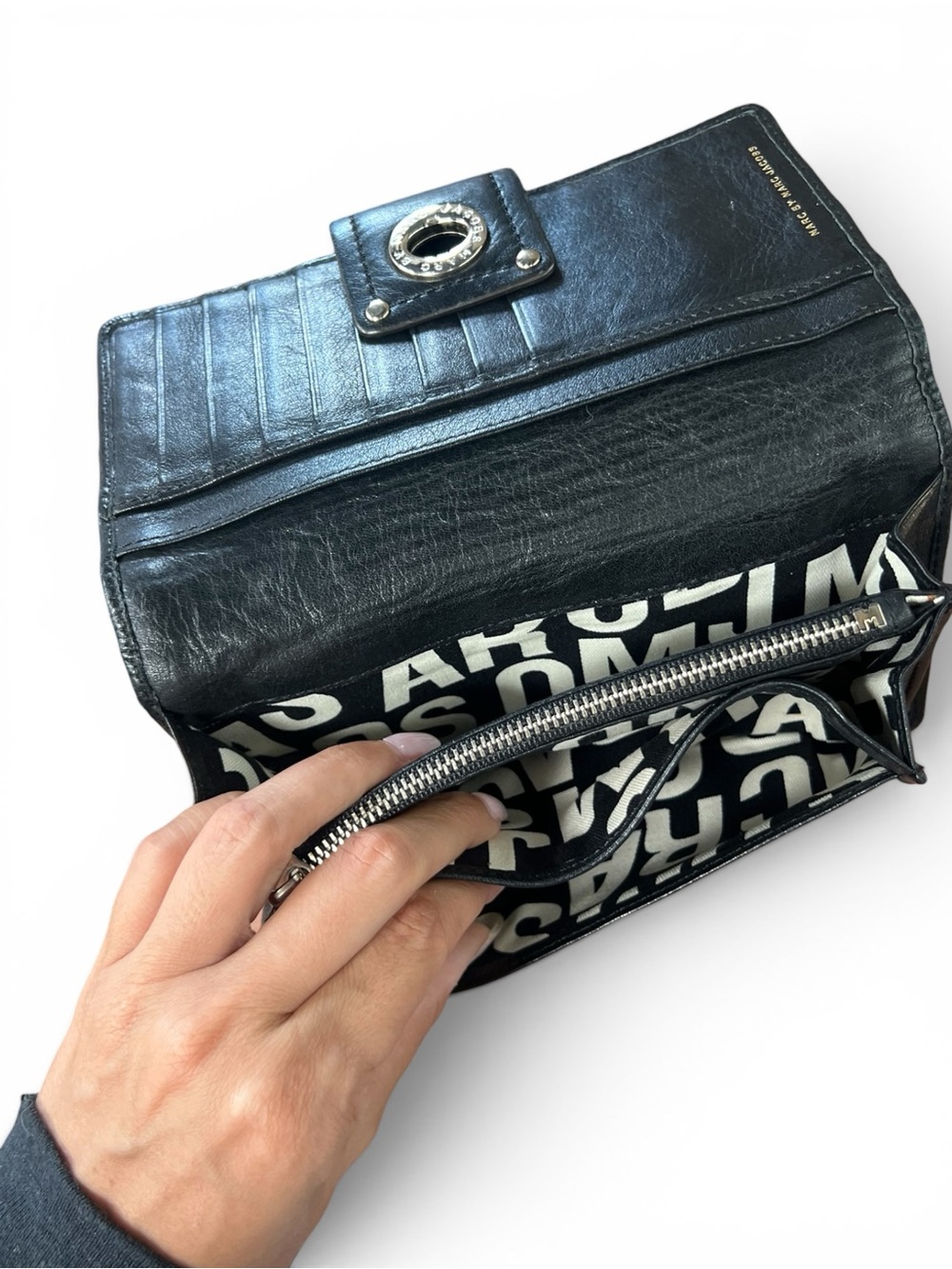 Marc Jacobs Black Leather Long wallet - Picture 6 of 11